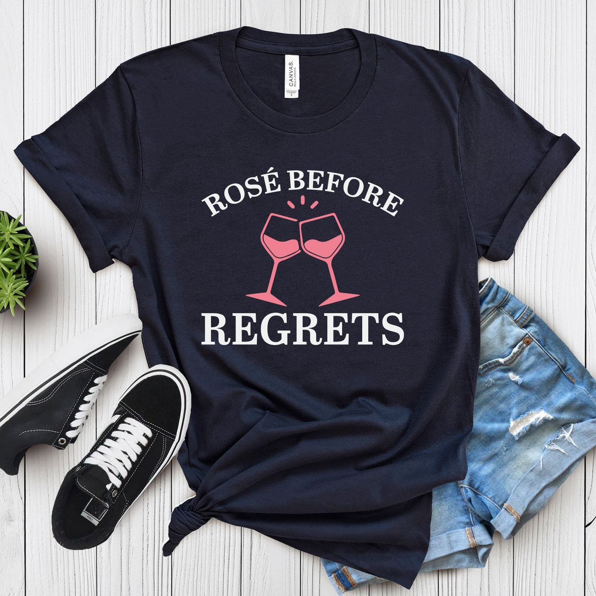 Rosé Before Regrets – Women’s Graphic Tee