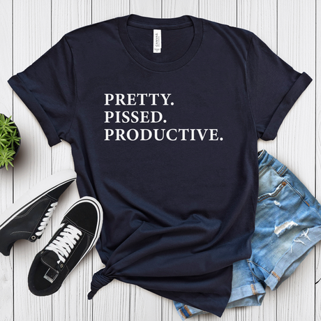 Pretty Pissed Productive – Women’s Graphic Tee