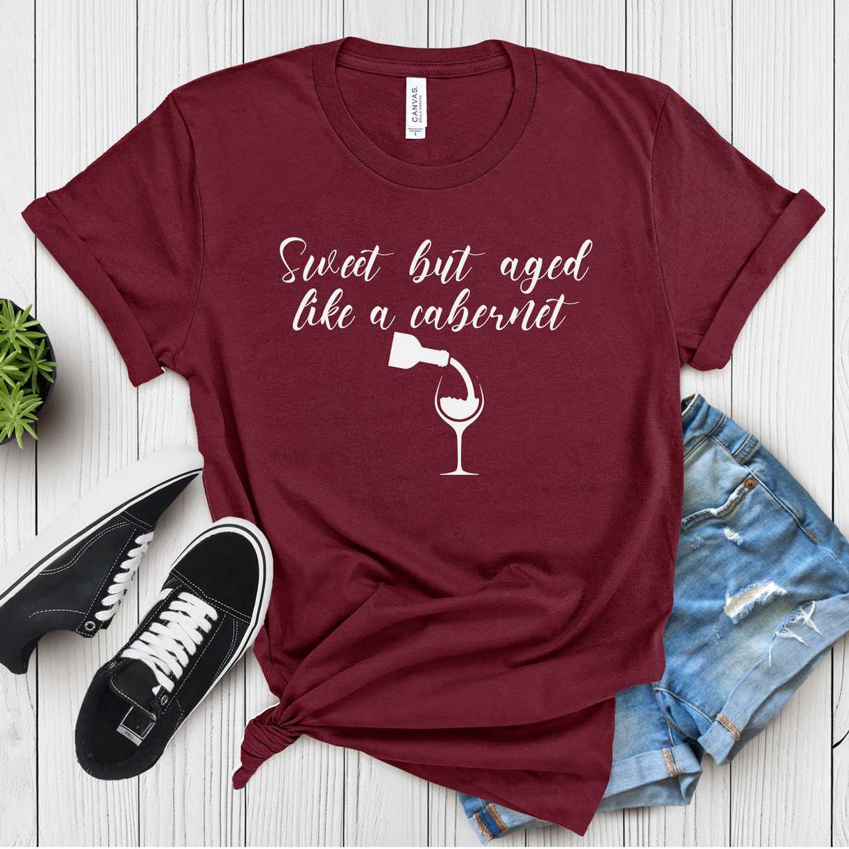 Sweet but Aged Like a Cabernet – Women’s Graphic Tee