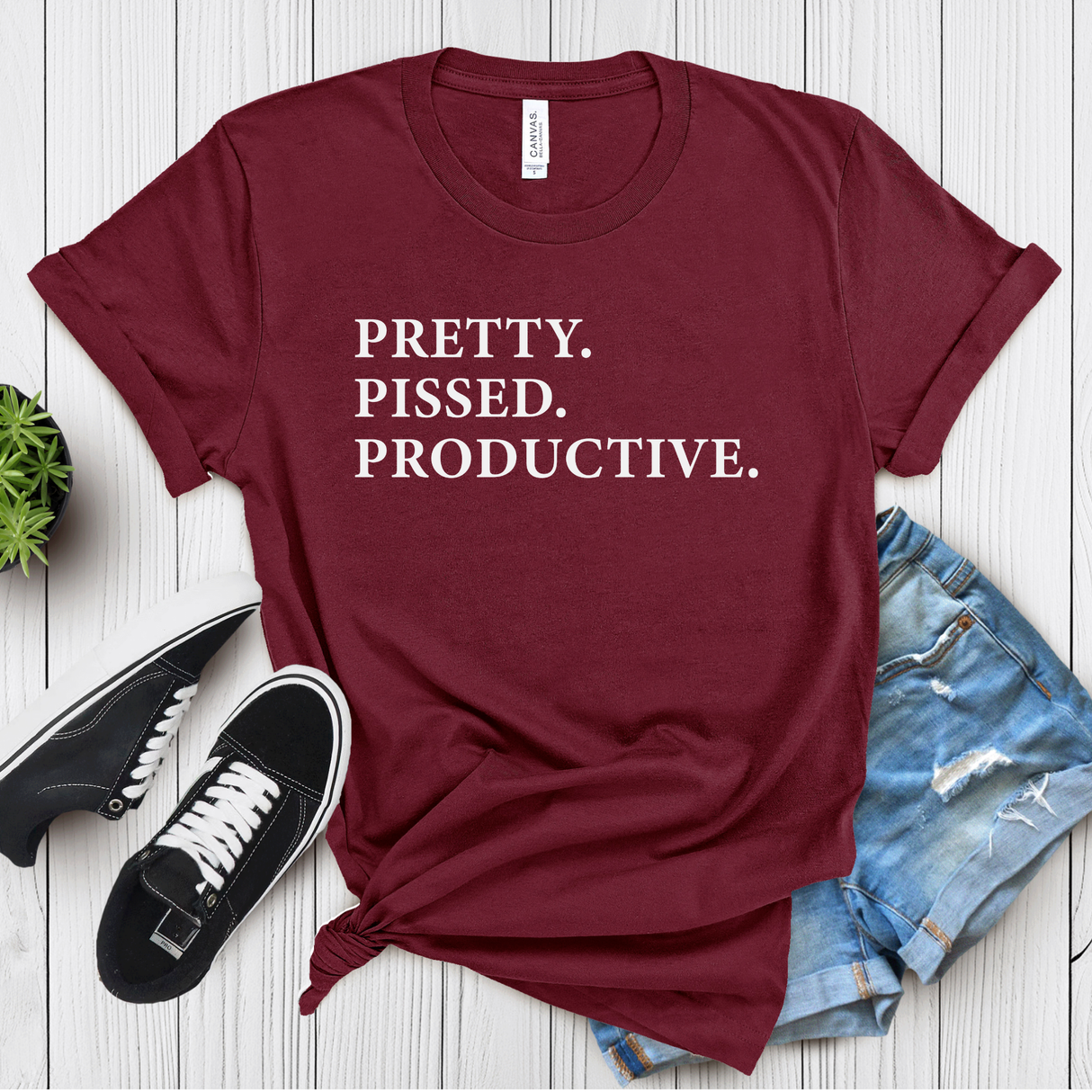 Pretty Pissed Productive – Women’s Graphic Tee