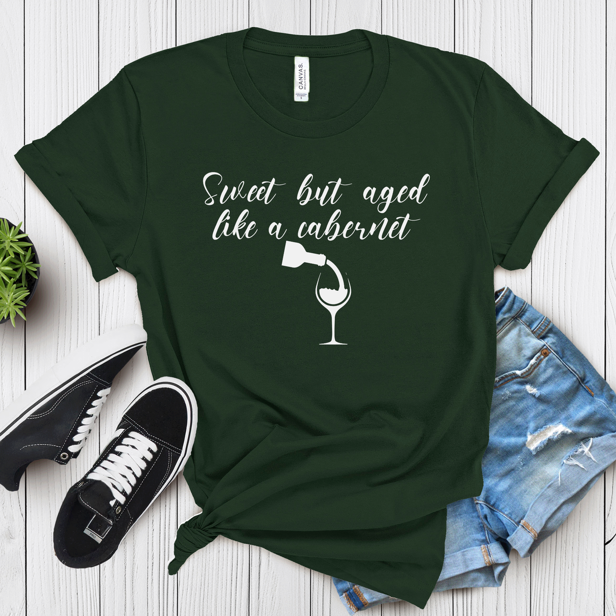 Sweet but Aged Like a Cabernet – Women’s Graphic Tee