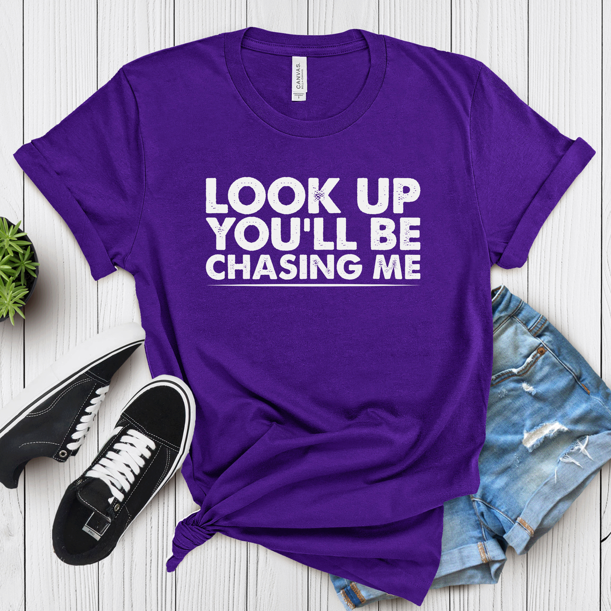 Look Up You’ll Be Chasing Me – Women’s Graphic Tee