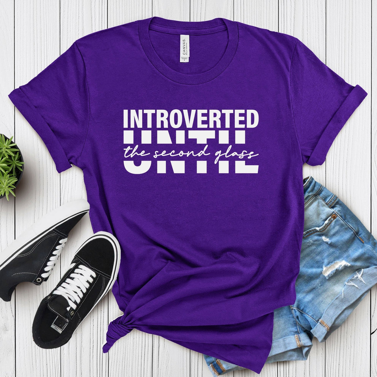 Introverted Until the Second Glass – Women’s Graphic Tee