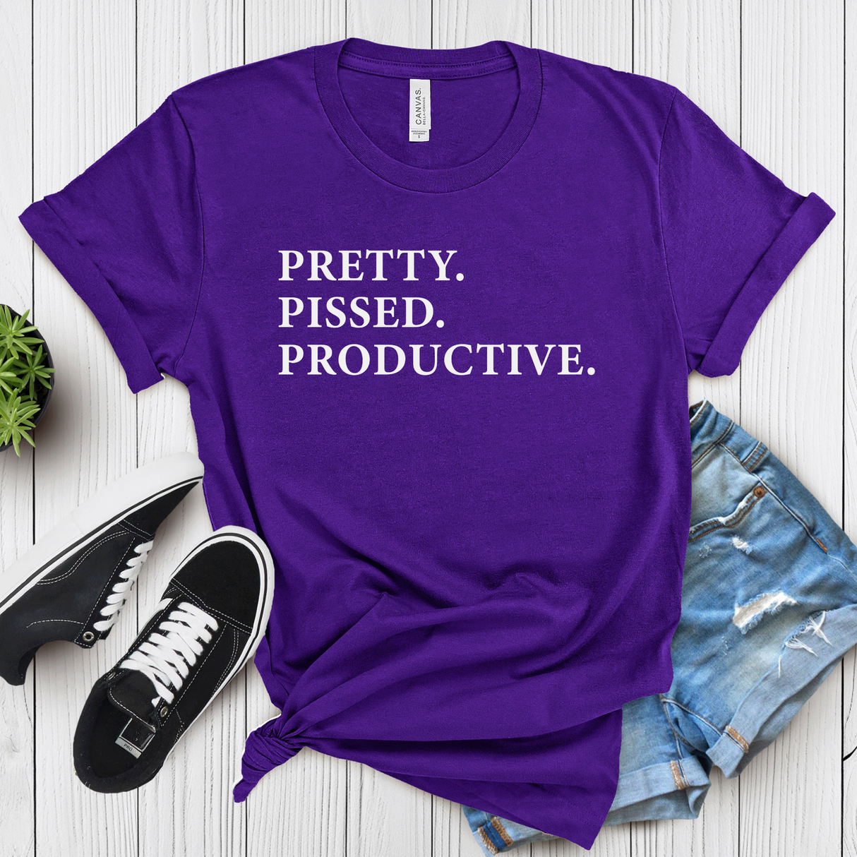 Pretty Pissed Productive – Women’s Graphic Tee