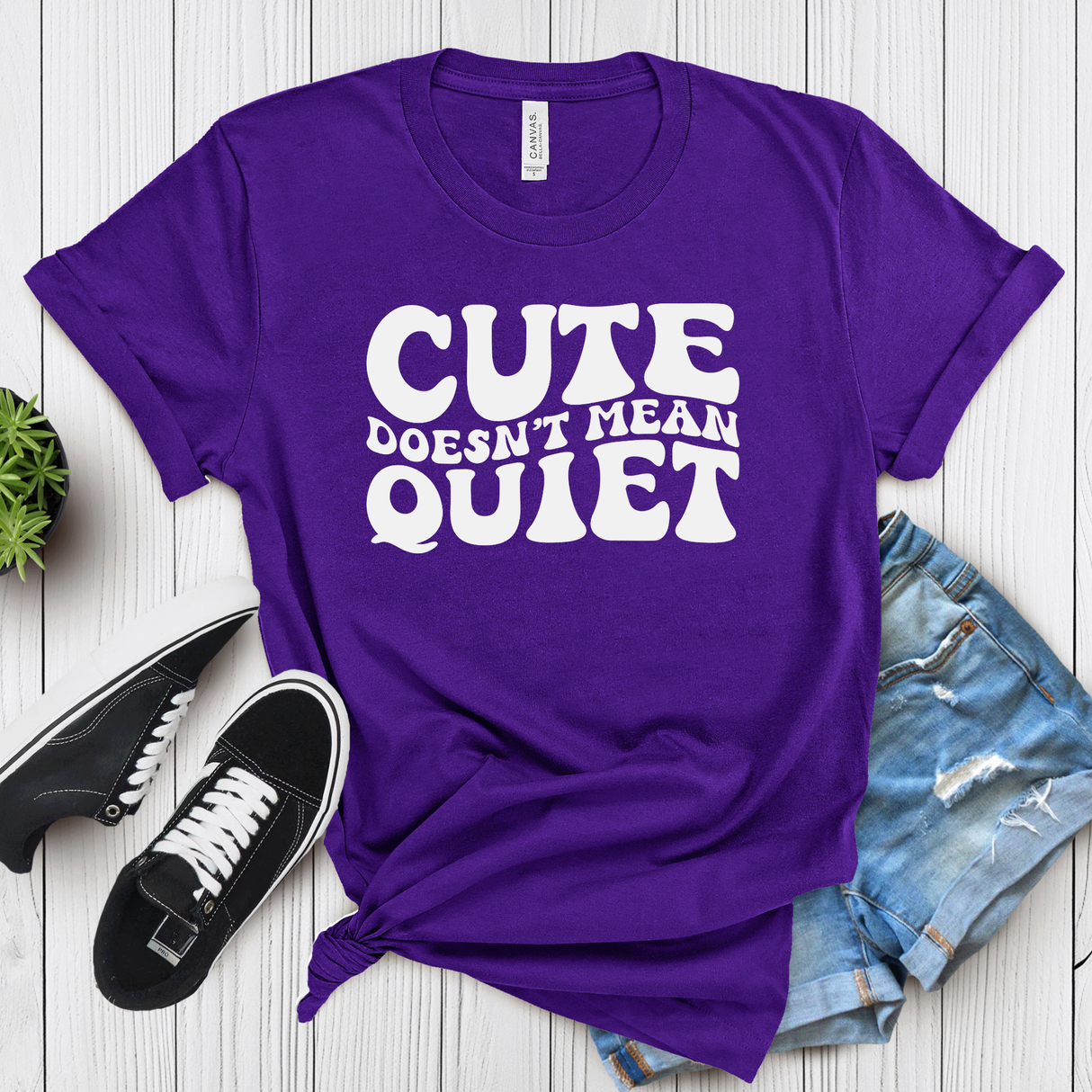 Cute Doesn’t Mean Quiet – Women’s Graphic Tee