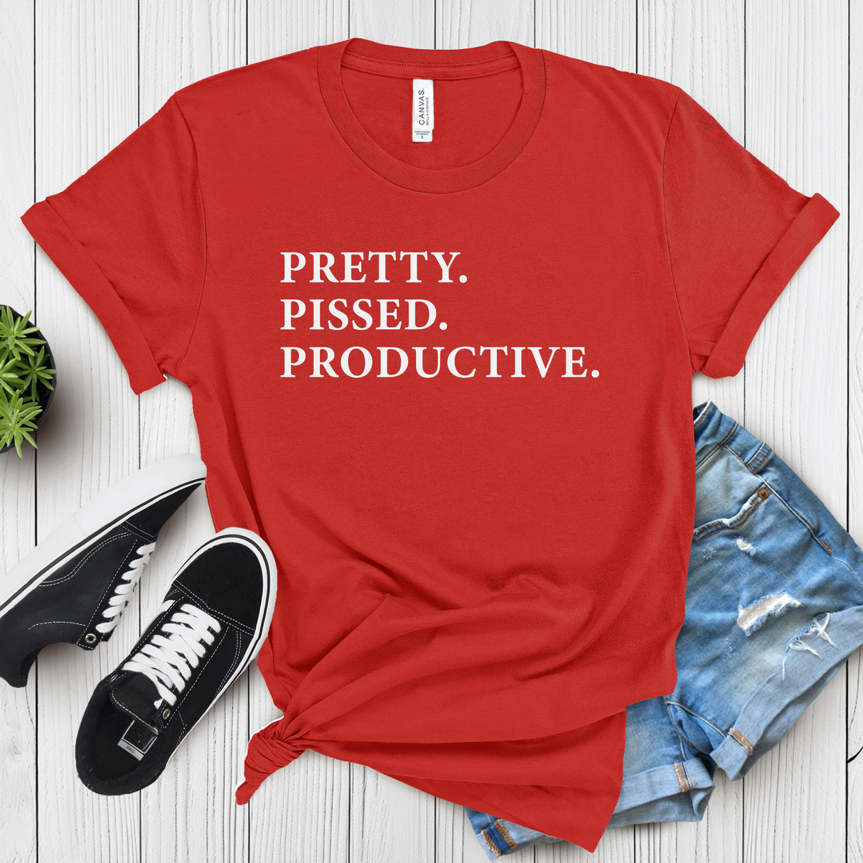 Pretty Pissed Productive – Women’s Graphic Tee