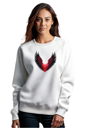 Feels Like Flying, Women's Sweatshirt, Heavy Blend, Comfort Fit, Crewneck