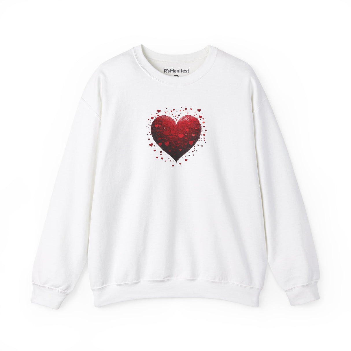 Heart Droplets, Women's Sweatshirt, Heavy Blend, Comfort Fit, Crewneck