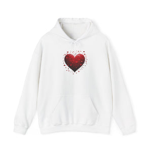 Heart Droplets, Women's Hoodie, Heavy Blend, Comfort Fit