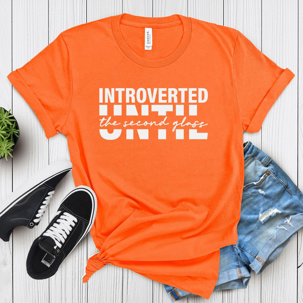 Introverted Until the Second Glass – Women’s Graphic Tee