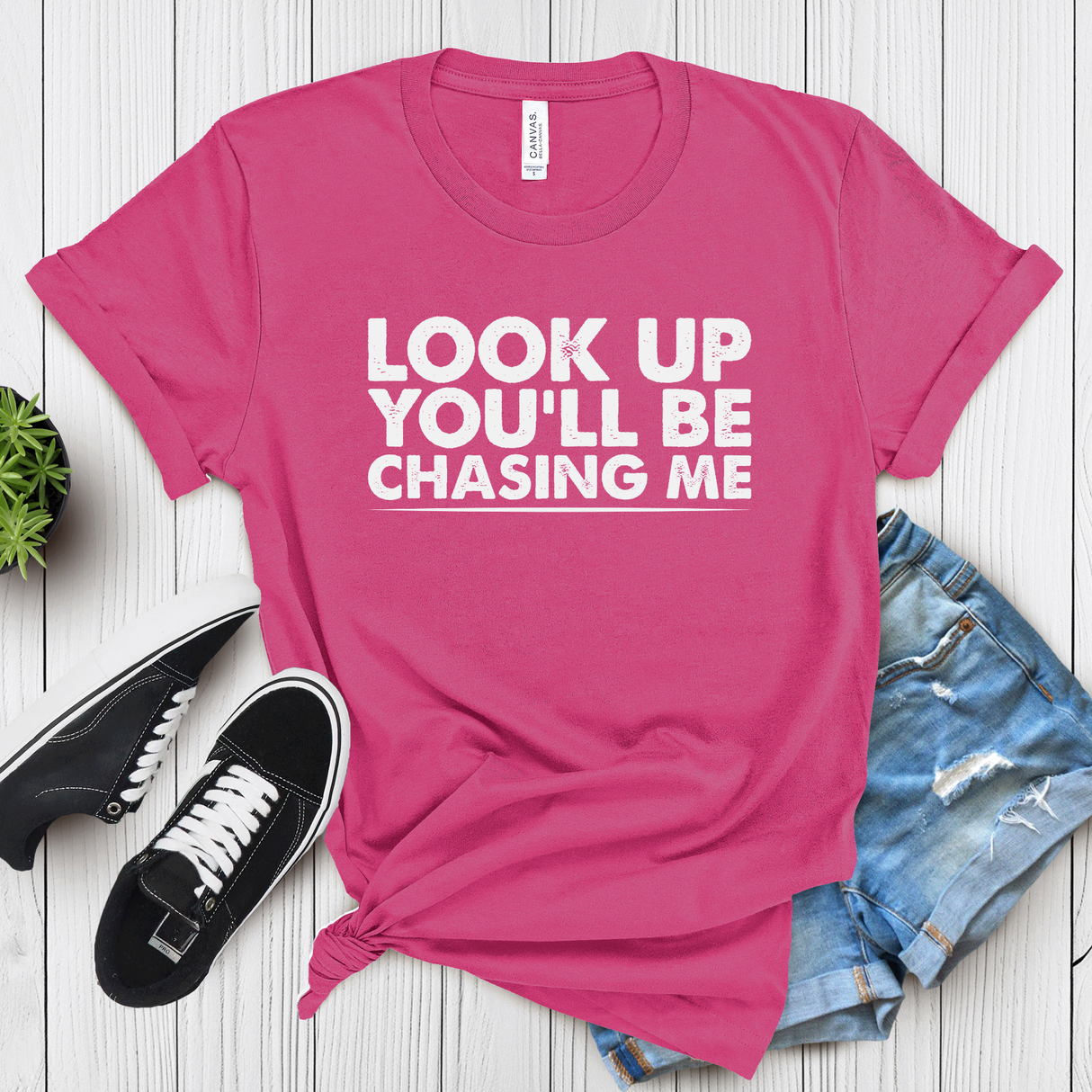 Look Up You’ll Be Chasing Me – Women’s Graphic Tee