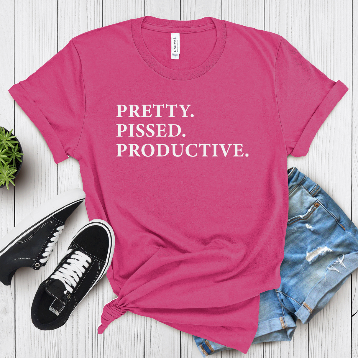 Pretty Pissed Productive – Women’s Graphic Tee