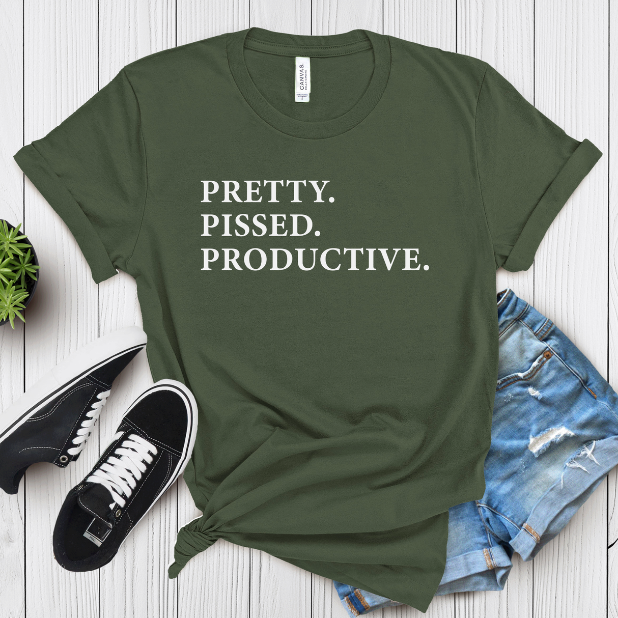 Pretty Pissed Productive – Women’s Graphic Tee