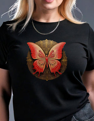 Butterfly Metamorphosis Women's Cotton Tee