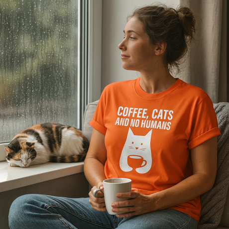 Coffee Cats and No Humans – Women’s Graphic Tee