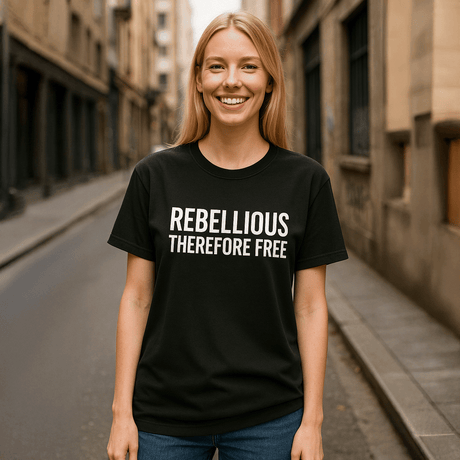 Rebellious, Therefore Free – Women’s Graphic Tee